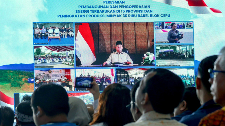 Prabowo Resmikan Berbagai Proyek Berbasis Energi di 15 Provinsi